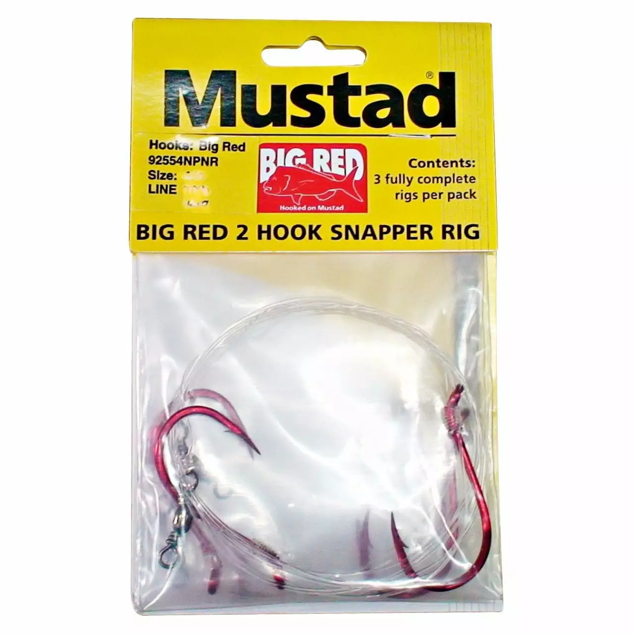 Mustad Big Red Snapper Rig 5/0 1 Mustad Big Red Snapper Rig 5/0