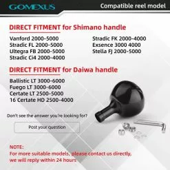 Gomexus Titanium Power Knob 35mm 6 Gomexus Titanium Power Knob 35mm -Reels Shop Power Knob Titanium TA38 compatible reel 800x 9bcb5668 f78b 44a3 93f6 94ba67d6c343