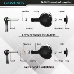 Gomexus Titanium Power Knob 35mm 7 Gomexus Titanium Power Knob 35mm -Reels Shop Power Knob Titanium TA38 fitment information 800x 8b00532d 5403 42da b02a 1c1781f13d5b