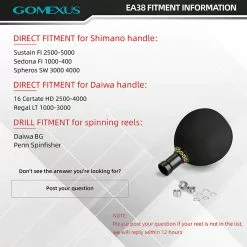 Gomexus EVA Power Knob 38mm -Reels Shop fitment infomation Gomexus ea38 1 800x bf2dbf41 bc6c 402e ae69 59b845506087